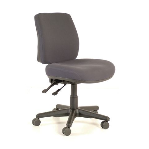 CHAIR BURO ROMA MIDBACK 2 LEVER CHARCOAL