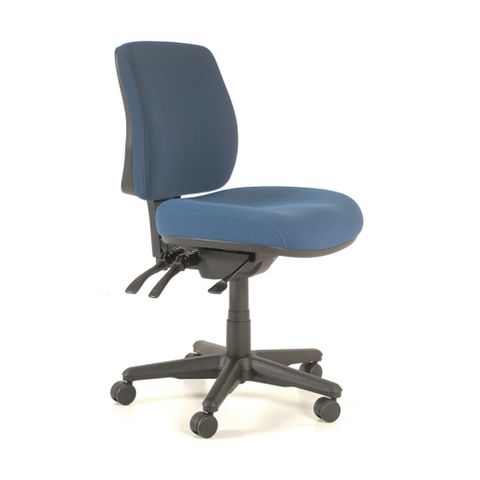 CHAIR BURO ROMA MIDBACK 3 LEVER NAVY