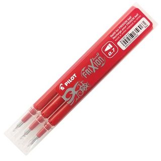 PILOT FRIXION PEN REFILLS 0.7 RED 3PK