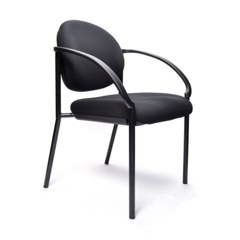 BURO ESSENCE GUEST CHAIR WITH ARMS BLACK