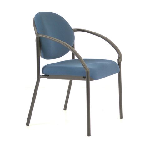 BURO ESSENCE GUEST CHAIR WITH ARMS BLUE