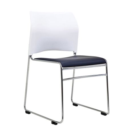 VISITOR CHAIR BURO MAXIM WHITE PP BACK