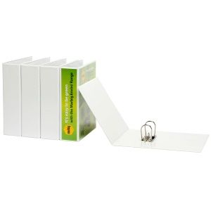 LEVER ARCH FILE INSERT MARBIG WHITE A4
