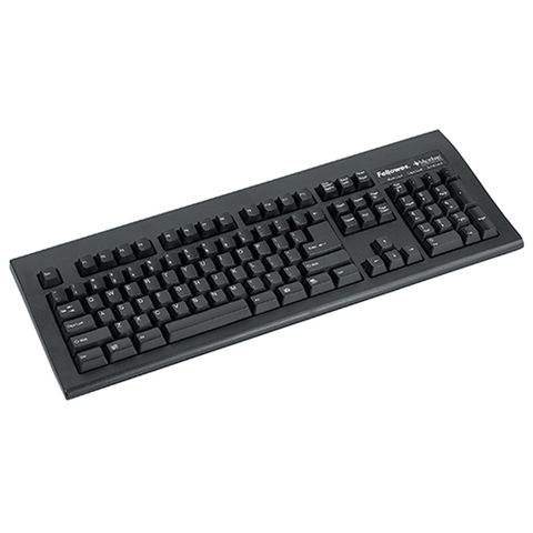 FELLOWES KEYBOARD BLACK USB MICROBAN