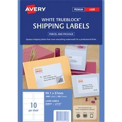 AVERY LASER LABEL L7173  10 UP  PKT/100