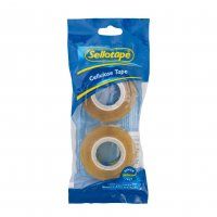 SELLOTAPE CELLULOSE TAPE 18X33 TWIN PACK