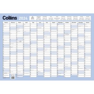 Collins Wallplanner with pen even year