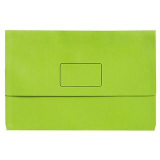 SLIMPICK FOOLSCAP DOCUMENT WALLET GREEN