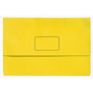 SLIMPICK FOOLSCAP DOCUMENT WALLET YELLOW