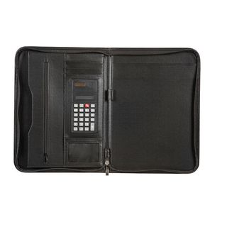 SPIRAX COMPENDIUM A4 SLIMLINE ZIPPED BLK