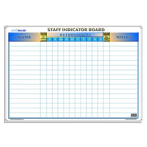 STAFF INDICATOR BOARD WRITERAZE A3