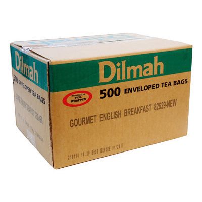 TEA BAGS DILMAH ENG/BR ENVELOPED BX/500