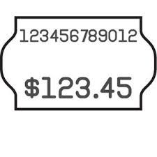 PRICING GUN LABEL METO 32X19MM REMOVABLE