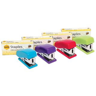 MARBIG MINI STAPLER  BRIGHTS ASST