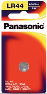 PANASONIC BATTERY LR44 ALKALINE 1.5V