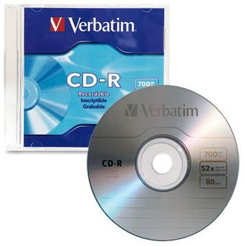 VERBATIM CD-R 700MB 52X SPINDLE 50pk
