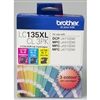 INK CARTRIDGE BROTHER LC135XL CL3PK HIGH