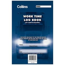 COLLINS DRIVING HOURS LOG BOOK A5
