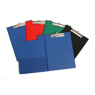 MARBIG CLIPFOLDER PVC FOOLSCAP BLACK