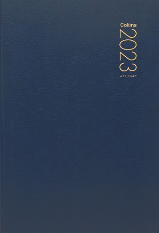 COLLINS DIARY A53 NAVY ODD YEAR