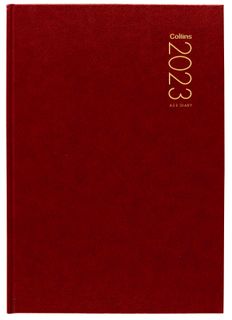 COLLINS DIARY A53 RED ODD YEAR