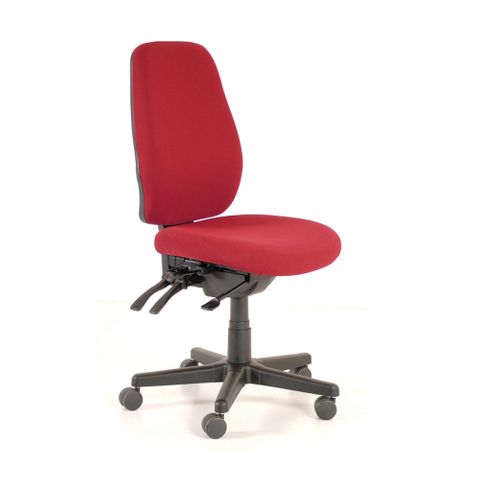 BURO AURA ERGO+ CHAIR RED NO ARMS