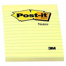POST IT NOTES LINED 660 CANARY YELLOW
