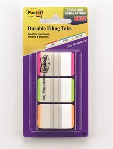 POST-IT DURABLE FILING TAB 686L-PGO 25MM