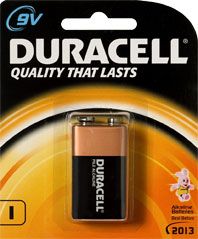 ALKALINE BATTERY 9V DURACELL