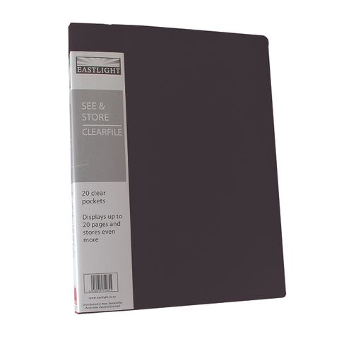 EASTLIGHT DISPLAY BOOK A5 20PG BLACK