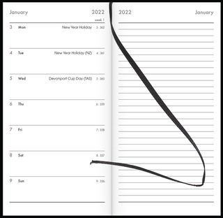 COLLINS DIARY CW7 NOTEBOOK EVEN YEAR BLK