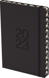 COLLINS DIARY A51 COLOURED EDGE BLACK OY