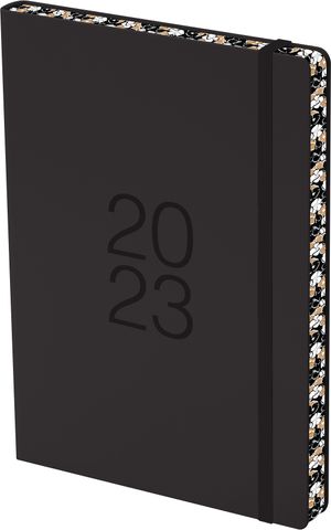 COLLINS DIARY A51 COLOURED EDGE BLACK OY