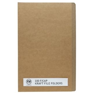 FM FILE FOLDER KRAFT FOOLSCAP PKT/100