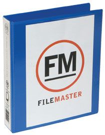 FM OVERLAY RINGBINDER MIDBLUE A5 26MM 2D