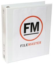 FM OVERLAY RINGBINDER WHITE A4 50MM 4D