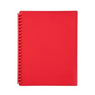 MARBIG REFILLABLE DISPLAY BOOK 20P RED.