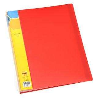 MARBIG DISPLAY BOOK A4 40PG RED.