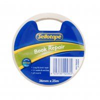 BOOK REPAIR TAPE 36MM X 25M SELLOTAPE