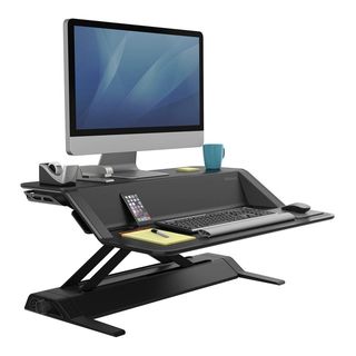 LOTUS SIT STAND WORKSTATION BLACK