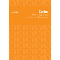 COLLINS MANIFOLD BOOK A5/50DL