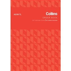 COLLINS ORDER BOOK A5/50TL