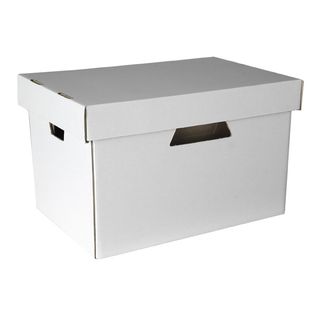 ESSELTE ARCHIVE BOX WITH LID WHITE
