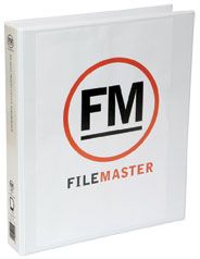 FM OVERLAY RINGBINDER WHITE A4 26MM 3D