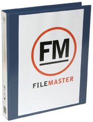 FM OVERLAY RINGBINDER NAVY A4 38MM 2D