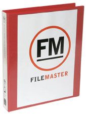 FM OVERLAY RINGBINDER RED A4 38MM 2D