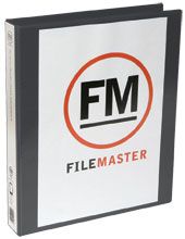 FM OVERLAY RINGBINDER BLACK A4 50MM 2D