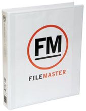 FM OVERLAY RINGBINDER WHITE A4 50MM 2D