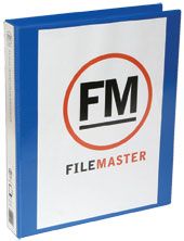FM OVERLAY RINGBINDER MIDBLUE A4 50MM 3D