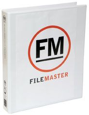 FM OVERLAY RINGBINDER WHITE A4 26MM 4D